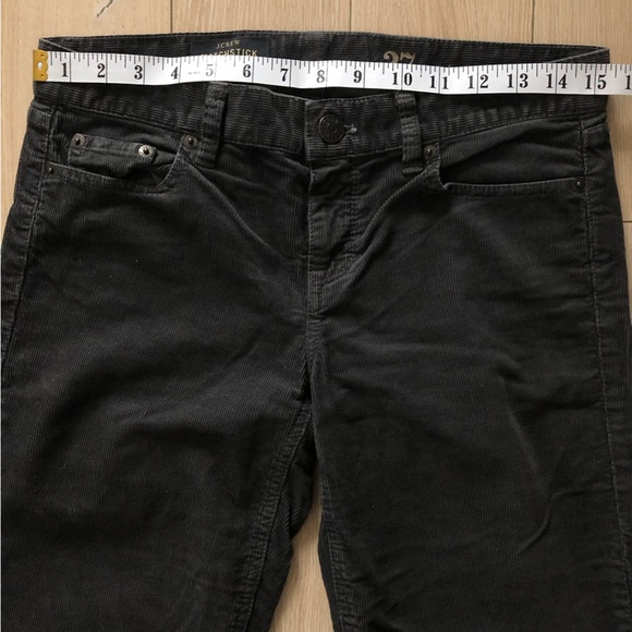 J. Crew Matchstick Corduroy Pants in Dark Grey Size 27 - Picture 2 of 11